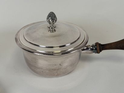 CHRISTOFLE.
Tripod silver-plated bowl, the...