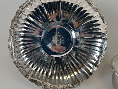 CHRISTOFLE.
Tripod silver-plated bowl, the...