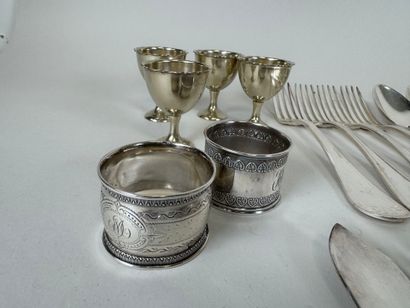 BOULENGER.
Silver-plated table service set...