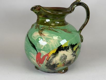 DOMI DAN SACRHOWSKI.
Large polychrome ceramic...