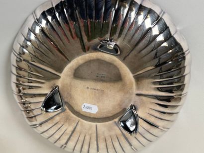 CHRISTOFLE.
Tripod silver-plated bowl, the...