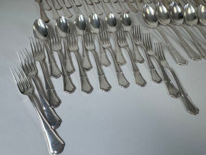 ERCUIS.
Part of a table service in silver-plated...