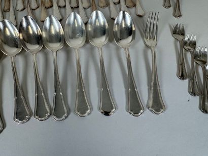 ERCUIS.
Part of a table service in silver-plated...