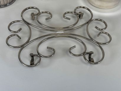 Silver-plated lot including :
- CAILLAR BAYARD.
A...