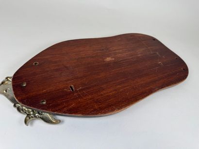 Large molded wood and metal presentation...