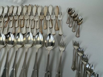 ERCUIS.
Part of a table service in silver-plated...
