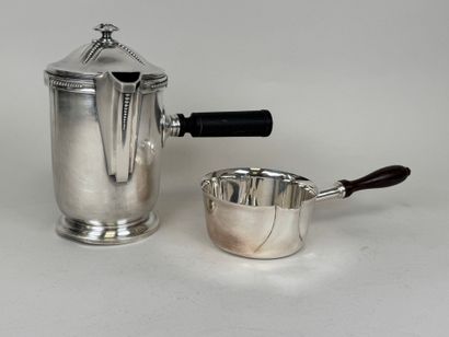 Silver-plated metal lot including :
- a small...