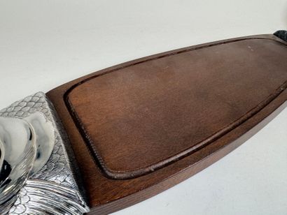 Large molded wood and metal presentation...