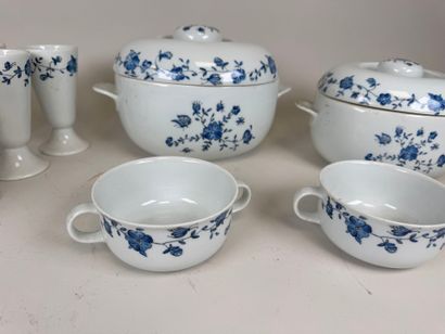 HAVILAND in Limoges.
Fleurs Bleues model.
White...