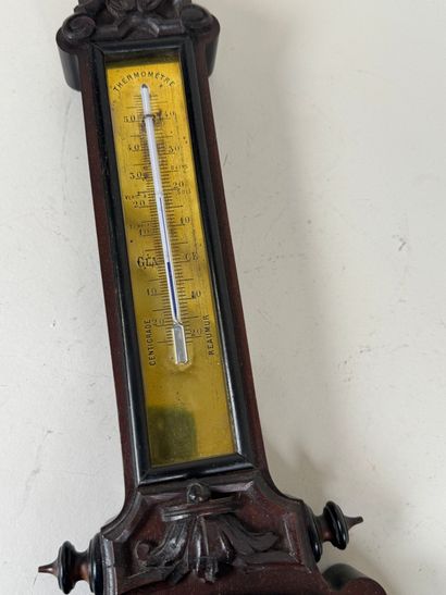 BREGUET.
Barometer-thermometer in molded...
