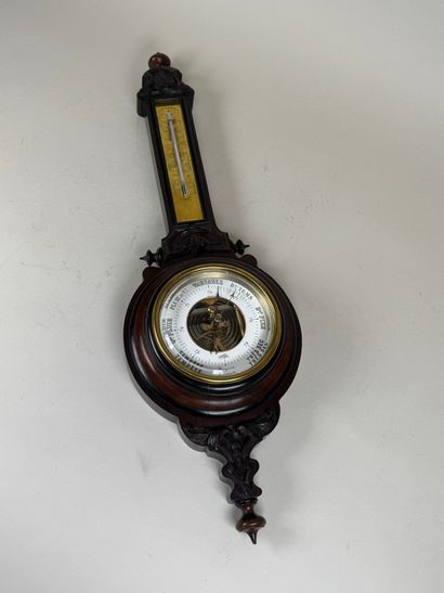 BREGUET.
Barometer-thermometer in molded...