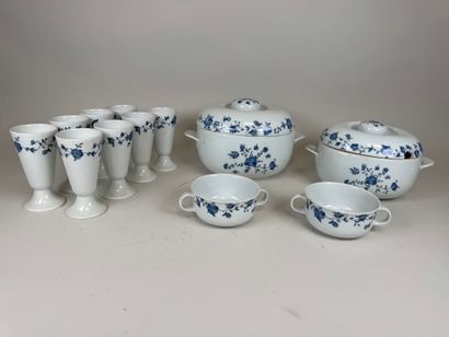 HAVILAND in Limoges.
Fleurs Bleues model.
White...