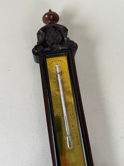 BREGUET.
Barometer-thermometer in molded...