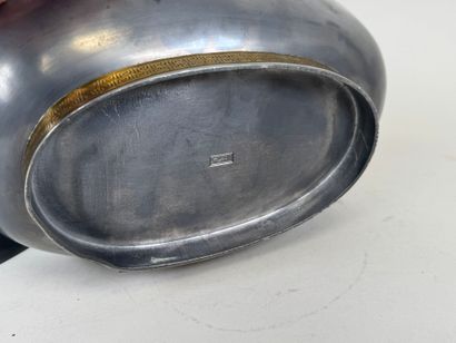 ASIA, 20th century.
Duck.
Large pewter and...