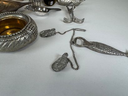 A large copper, brass and silver-plated lot...
