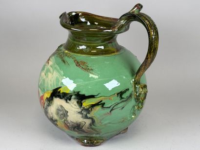 DOMI DAN SACRHOWSKI.
Large polychrome ceramic...