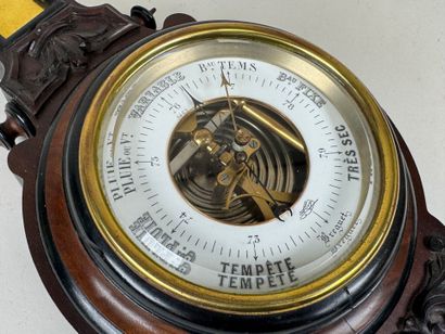 BREGUET.
Barometer-thermometer in molded...
