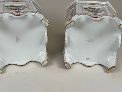 HAVILAND in LIMOGES.
A pair of polychrome...
