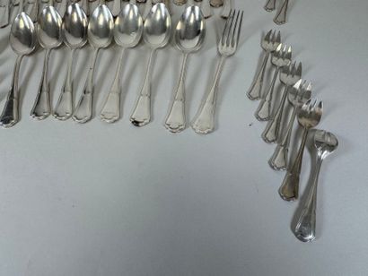 ERCUIS.
Part of a table service in silver-plated...