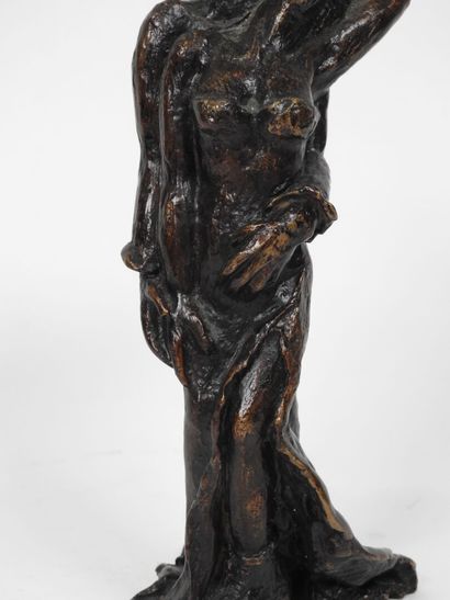 École du XXe.
Le couple.
Sujet en bronze,...