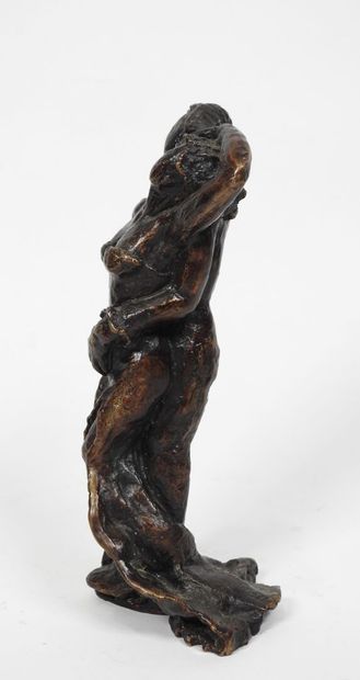 École du XXe.
Le couple.
Sujet en bronze,...