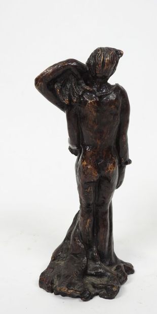 École du XXe.
Le couple.
Sujet en bronze,...