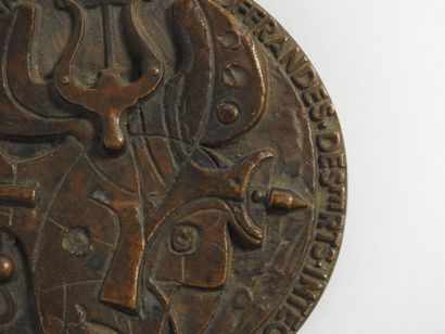 Roger BEZOMBES (1913-1994)
Edgar Varese.
Médaille...