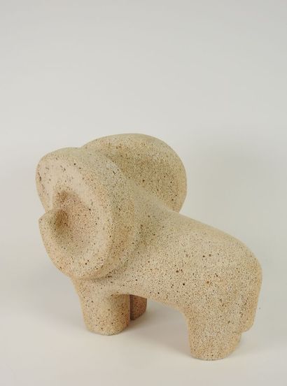 Jean LE DOUSSAL (XXe).
Le bélier.
Sculpture...