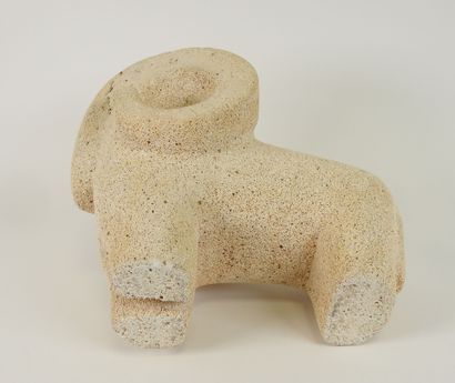 Jean LE DOUSSAL (XXe).
Le bélier.
Sculpture...