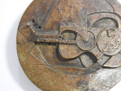 Roger BEZOMBES (1913-1994)
Edgar Varese.
Médaille...