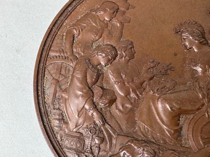 WYON Léonard Charles (1826-1891).
Bronze...