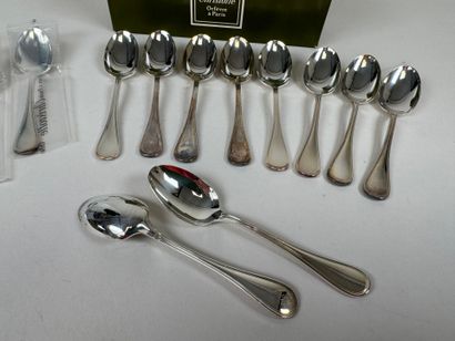 CHRISTOFLE.
Modèle ALBI.
Suite de 12 petites...