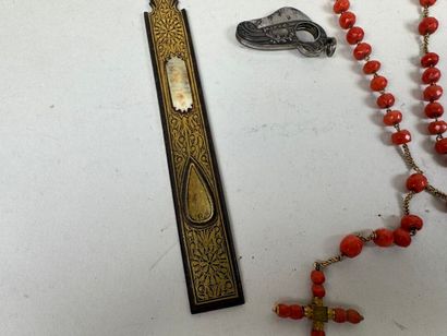 Lot including :
- a rectangular element in...