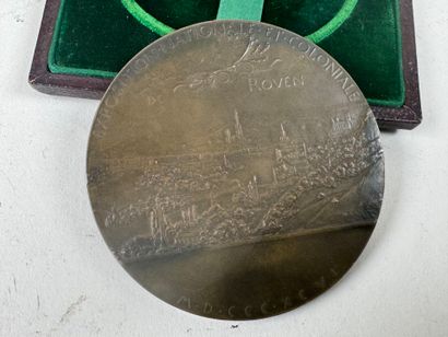 Oscar ROTY (1846-1911).
Médaille en bronze...