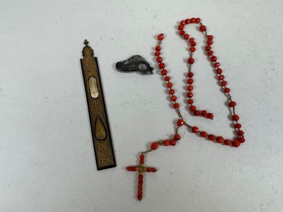 Lot including :
- a rectangular element in...
