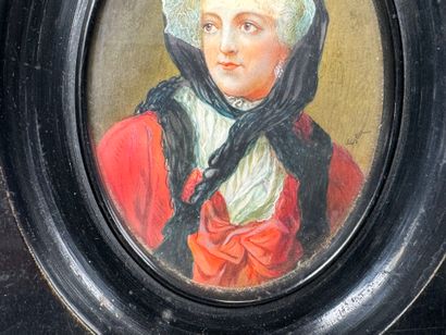 Jean-Marc NATTIER (1685-1766), d'après.
Miniature...