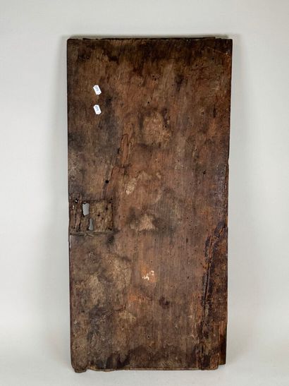 Panneau de meuble en chêne mouluré et sculpté...
