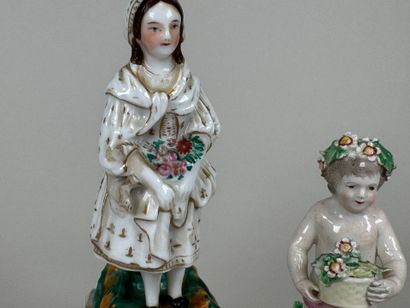 Paris, 19th century.
A polychrome porcelain...