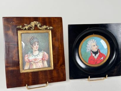 School, 20th century. Portraits of a woman...