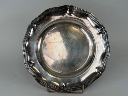 CHRISTOFLE 
Silver-plated metal dish with...