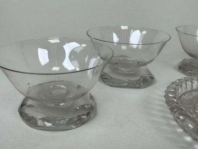 BACCARAT.
- Series of 5 cut crystal fruit...