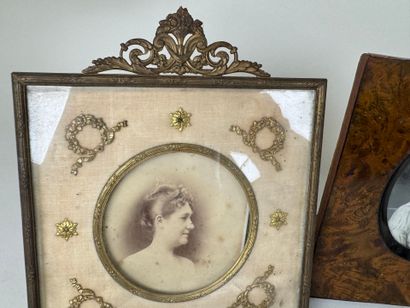 Ensemble de 5 cadres porte-photos en bois,...