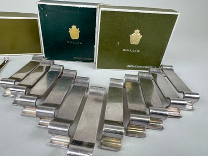 GALLIA Production CHRISTOFLE.
Series of 112...