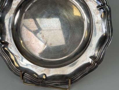 CHRISTOFLE 
Silver-plated metal dish with...