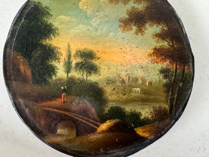 School, 20th century.
Animated landscape.
Circular...