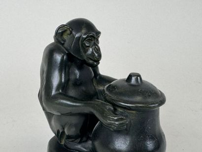 Max LE VERRIER (1891-1973).
Le singe au chaudron.
Sujet...