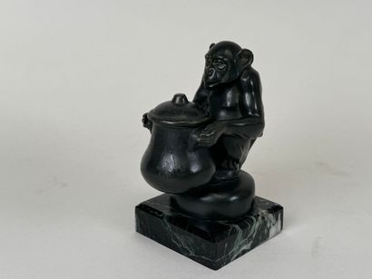 Max LE VERRIER (1891-1973).
Le singe au chaudron.
Sujet...