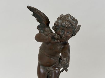 École, XIXe.
Amour.
Petite pendule en régule...