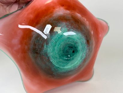 MURANO, 20th century.
Large colored glass...