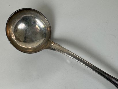 Silver ladle, Vieillard hallmark, fillet...